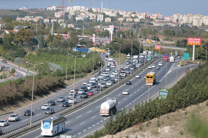 Tatilciler dönüş yolunda