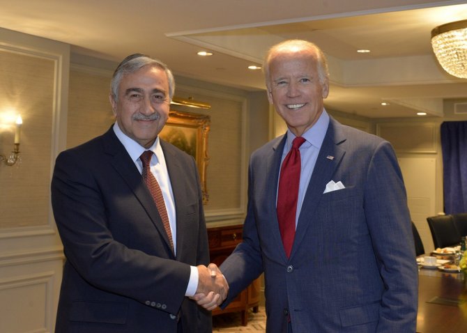 KKTC Cumhurbaşkanı Akıncı, Biden ile görüştü