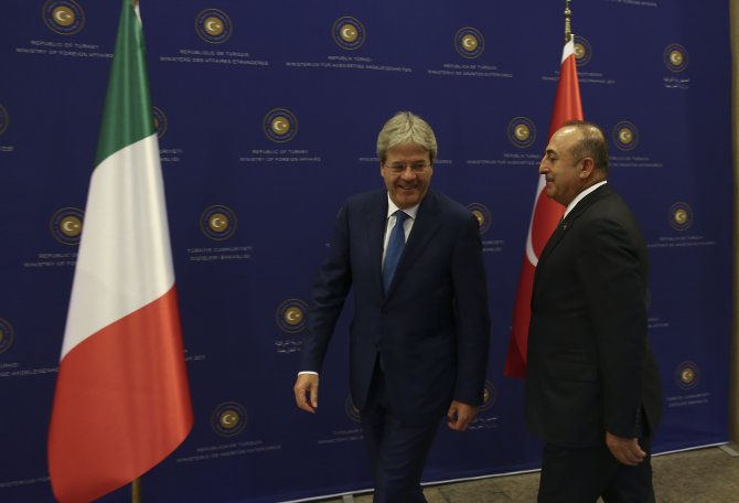 Çavuşoğlu-Gentiloni ortak basın toplantısı