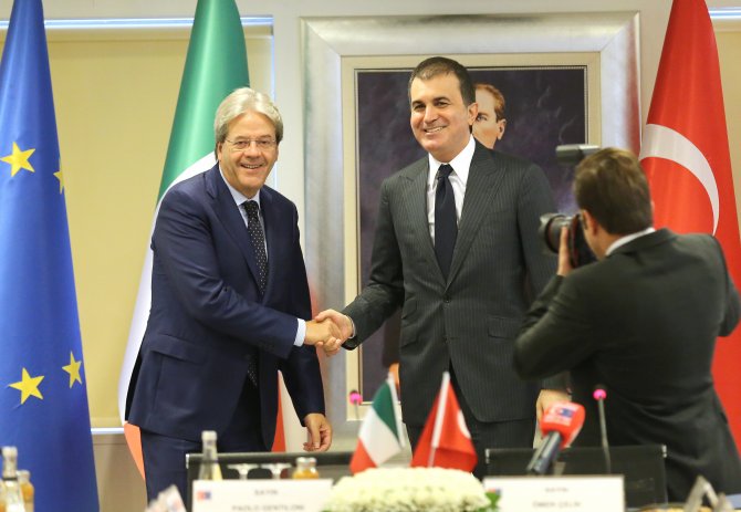 Çelik-Gentiloni ortak basın toplantısı