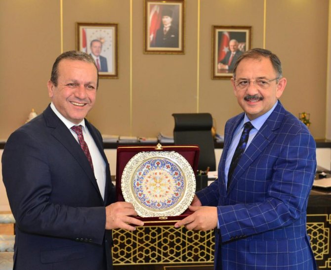 Bakan Özhaseki, KKTC Turizm ve Çevre Bakanı Ataoğlu ile görüştü