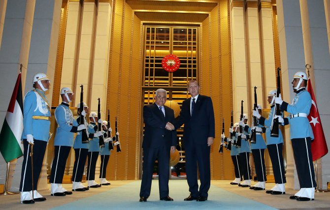 Cumhurbaşkanı Erdoğan ile Filistin Devlet Başkanı Abbas görüştü