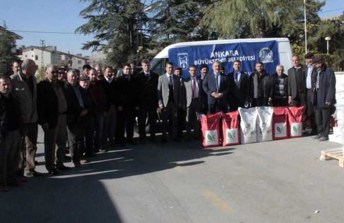 Ankara Büyükşehir Belediyesinden çiftçilere destek