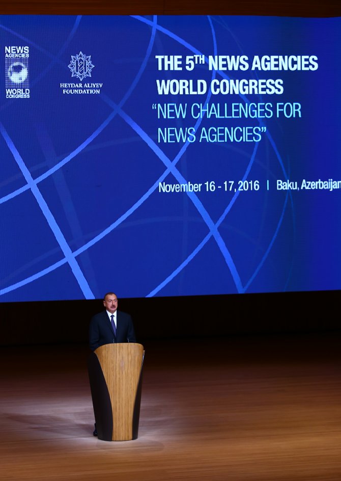 Dünya Haber Ajansları 5. Kongresi Bakü'de başladı