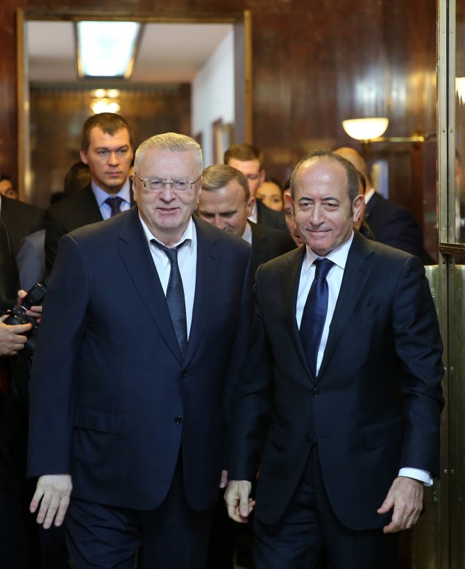 TBMM Başkanvekili Hamzaçebi, Jirinovski'yi kabul etti