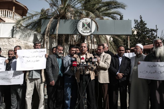 Gazze'de işsizlik protestosu