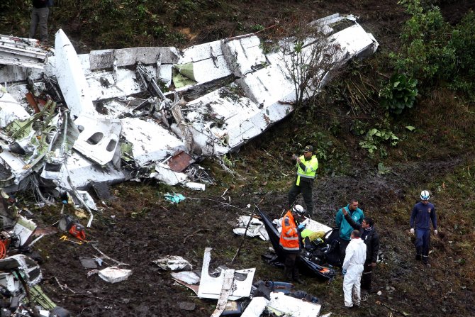 Kolombiya'daki uçak kazası