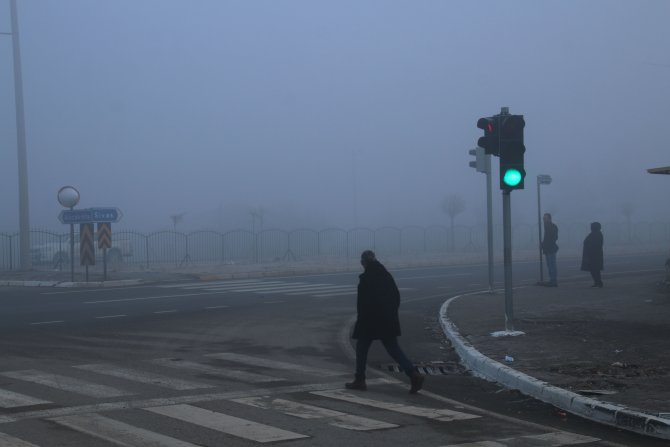 Şarkışla'da yoğun sis