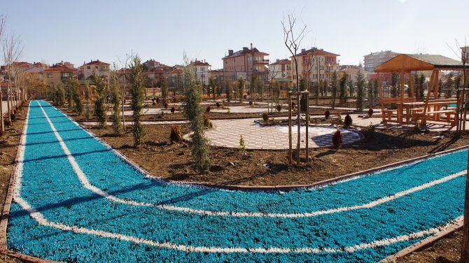 Şehit Ahmet Çam'ın adı mahallesindeki parkta