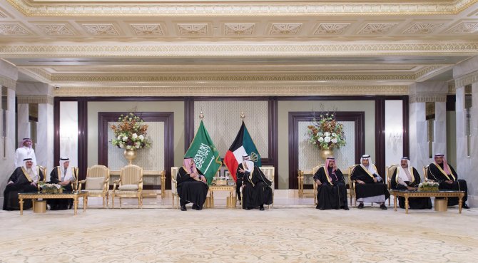 Suudi Arabistan Kralı Selman Kuveyt'te