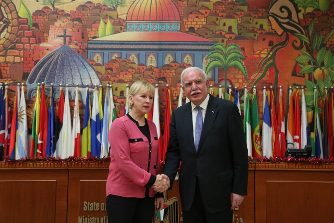 İsveç Dışişleri Bakanı Wallström Ramallah'ta