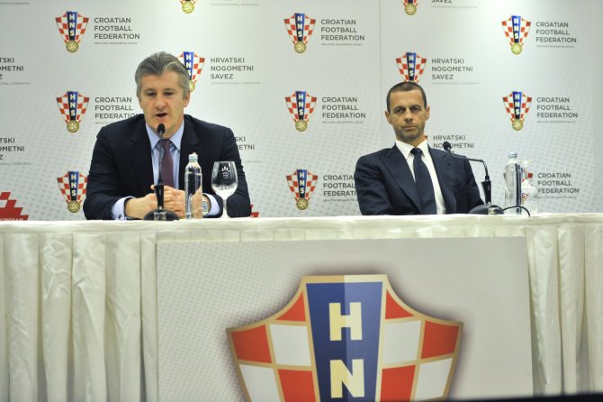 UEFA Başkanı Ceferin, Hırvatistan'da