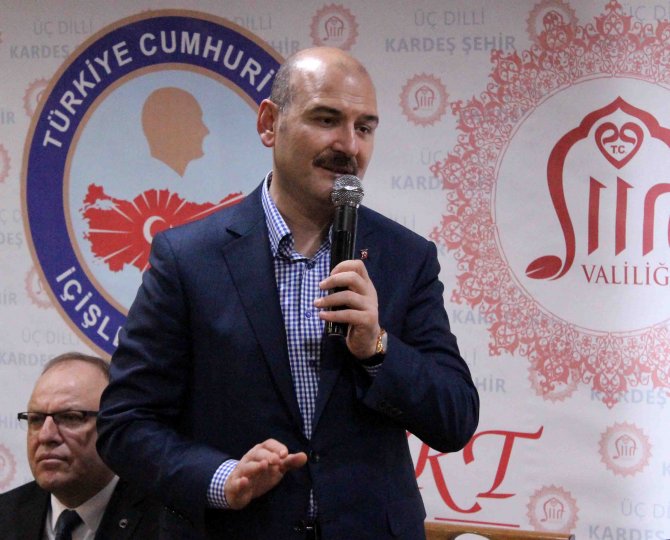 İçişleri Bakanı Soylu, Siirt'te
