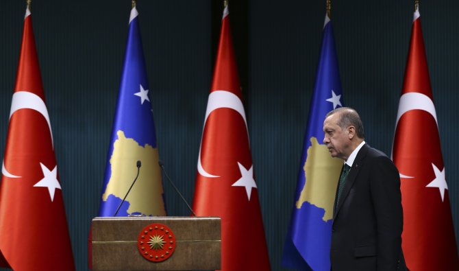 Erdoğan-Taçi ortak basın toplantısı