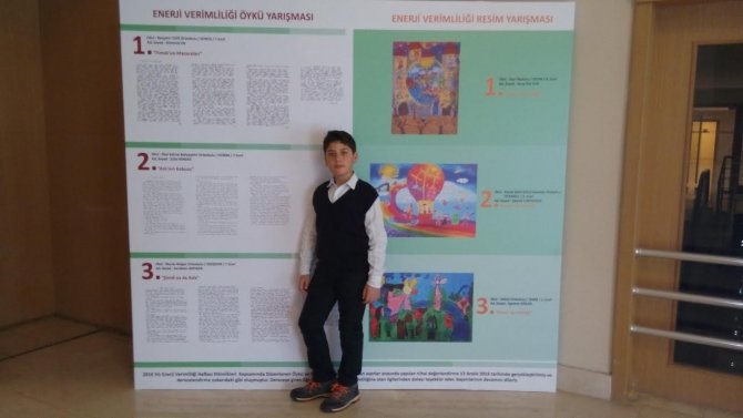 Öykü yarışmasında birinci olan öğrenci, Beyşehir'i sevindirdi