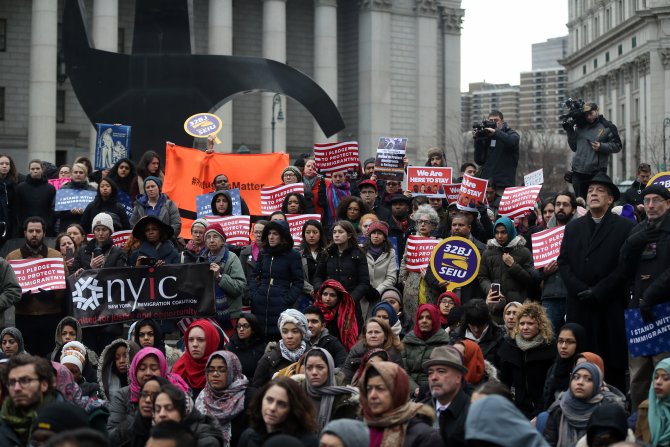 New York'ta Trump karşıtı gösteri