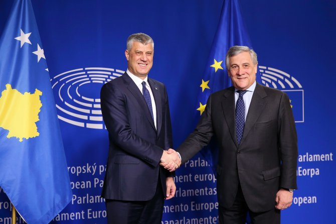 Kosova Cumhurbaşkanı Thaçi Brüksel'de