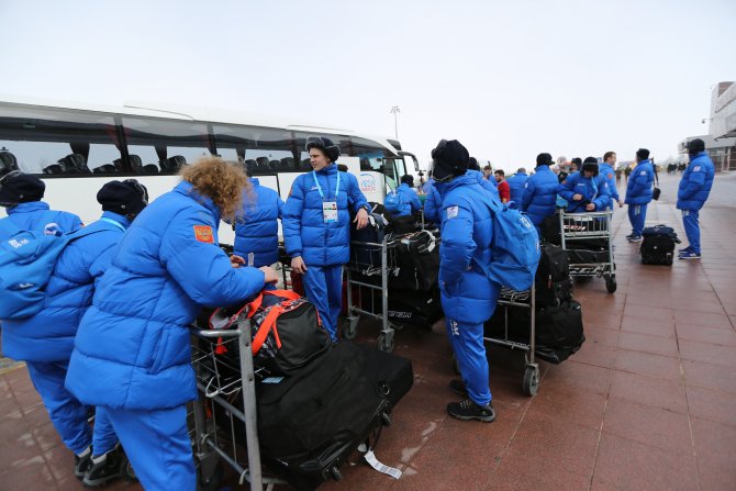 EYOF 2017'ye katılacak sporcular Erzurum'da