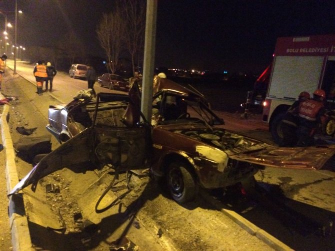 Bolu'da trafik kazası: 1 ölü, 1 yaralı