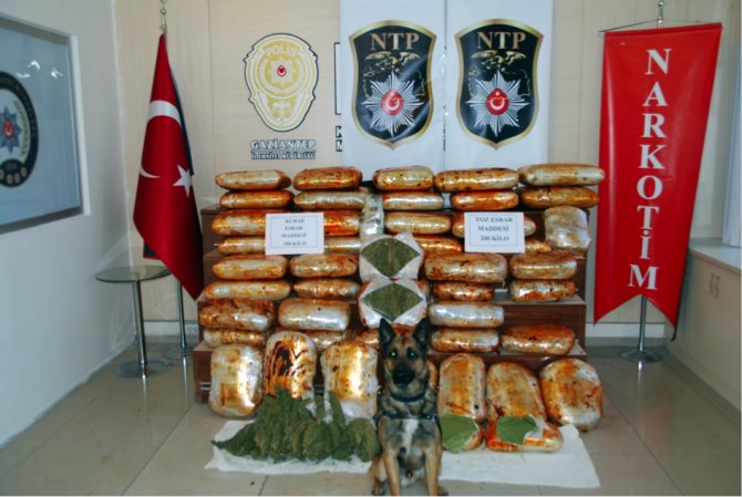 Gaziantep'te 2016'da uyuşturucu satıcılarına ağır darbe