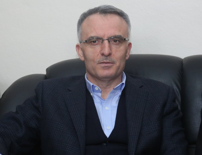 Maliye Bakanı Ağbal'dan MHP Bayburt İl Başkanına ziyaret