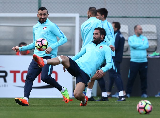 A Milli Takım, Finlandiya maçı hazırlıklarını sürdürdü