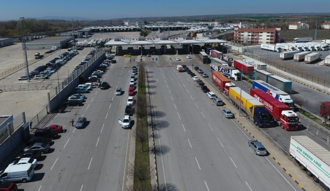 Kapıkule Sınır Kapısı'nda tır kuyruğu