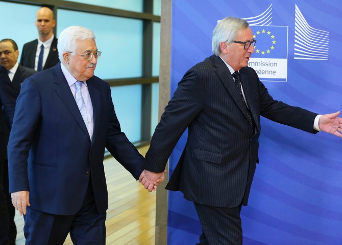 Filistin Devlet Başkanı Abbas, Brüksel'de