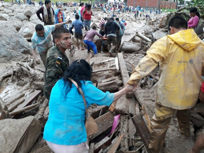 Kolombiya'daki sel felaketi