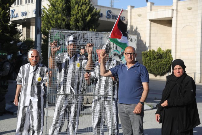 Batı Şeria'da yürüyüşe müdahale