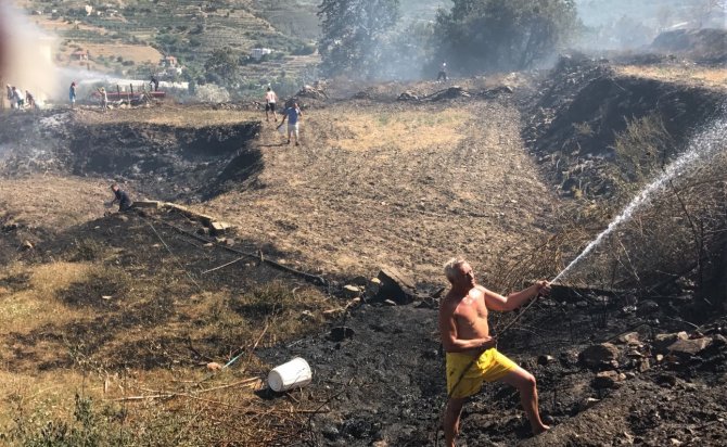 GÜNCELLEME 2 - Alanya'da villalar bölgesinde yangın