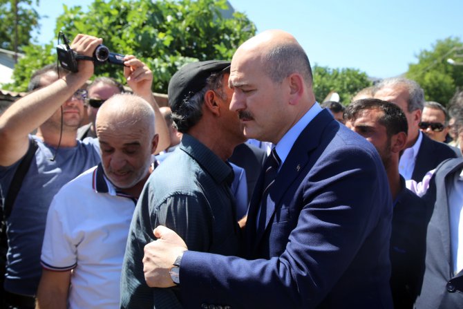 İçişleri Bakanı Soylu Lice'de