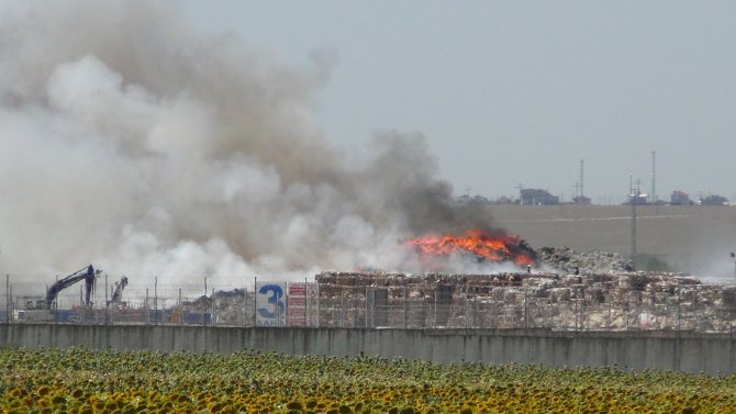 Tekirdağ'da yangın