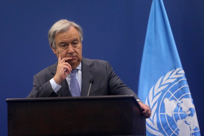 BM Genel Sekreteri Guterres Ramallah'ta