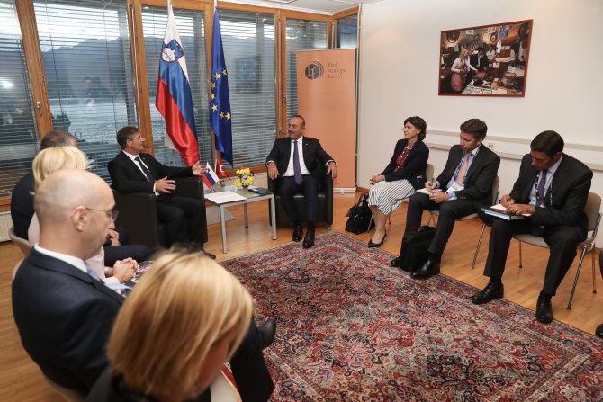 Dışişleri Bakanı Çavuşoğlu, Slovenya'da