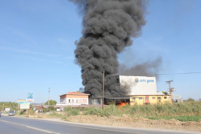GÜNCELLEME - Kütahya'da fabrika yangını