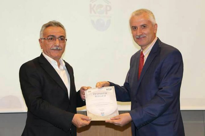 Kulu Belediyesi projesine teşekkür belgesi