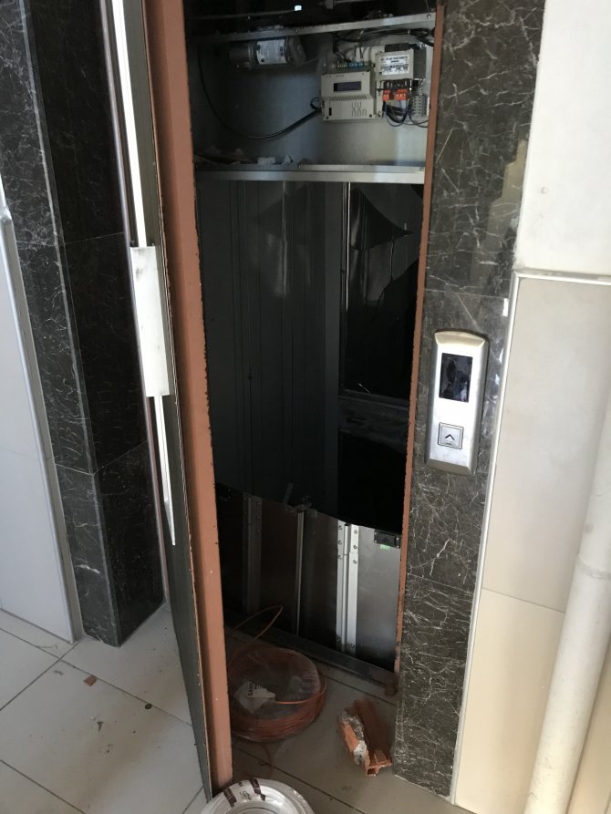 Başkentte asansör kazası