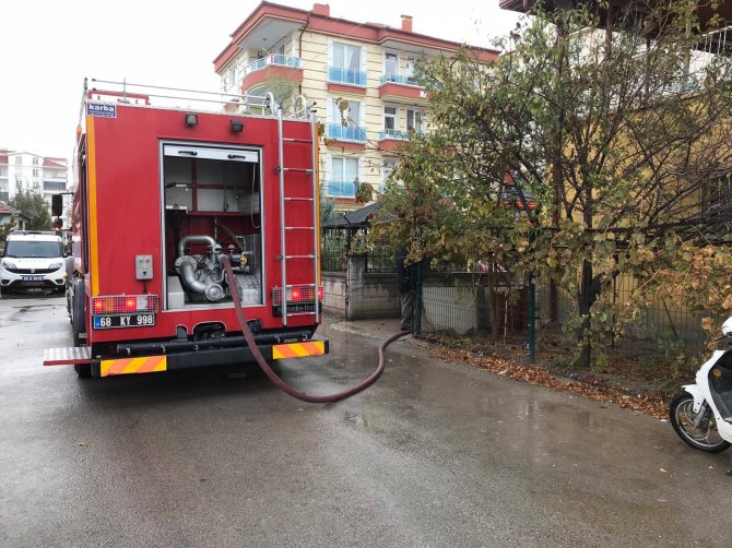 Aksaray'da ev yangını