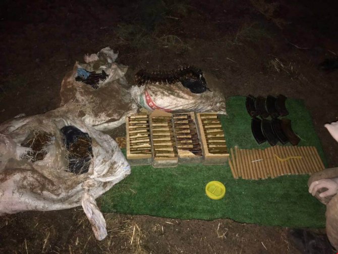 Şırnak'ta teröristlere ait mühimmat ele geçirildi