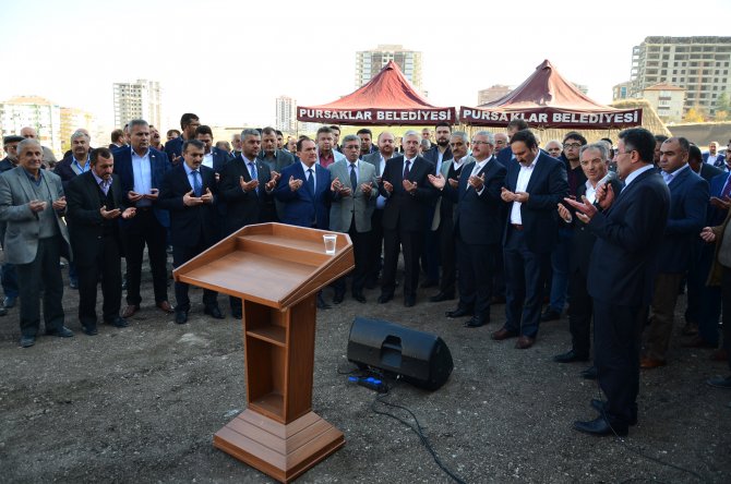 Pursaklar'da temel atma ve açılış töreni