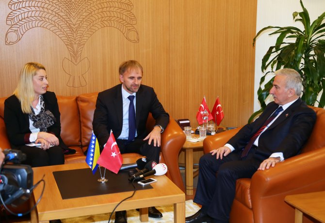 Bosna Hersek'in Ankara Büyükelçisi Sadoviç'ten Vali Kamçı'ya ziyaret