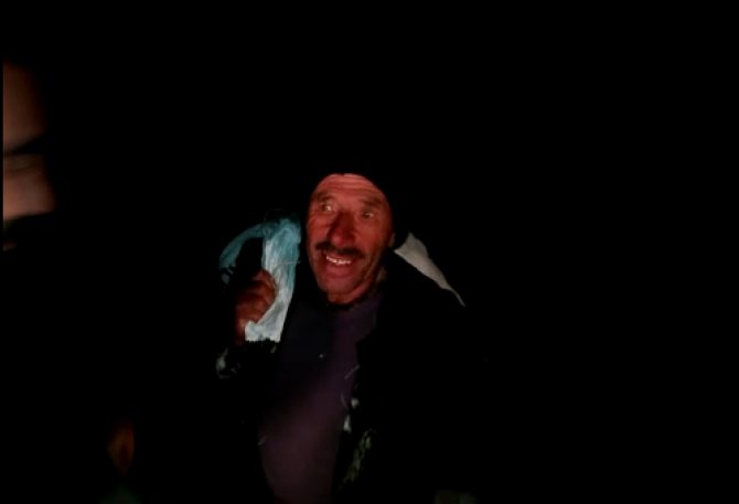 Trabzon'da yaylada mahsur kalan kişi kurtarıldı