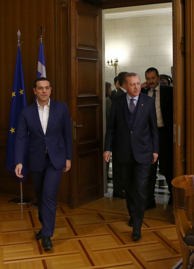 Cumhurbaşkanı Erdoğan - Çipras görüşmesi