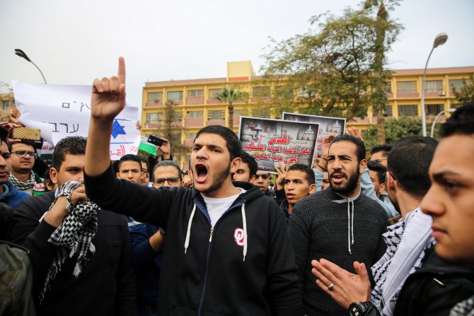 Mısır'daki eğitim kurumlarında Kudüs eylemi