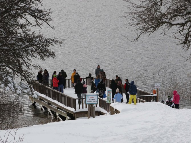 Tatilciler hafta sonunda Abant'ı tercih etti