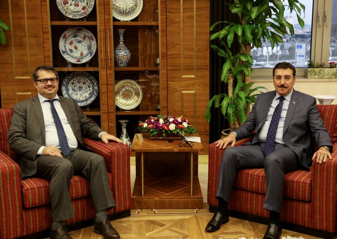 Bakan Tüfenkci Azerbaycan'ın Ankara Büyükelçisi İbrahim'i kabul etti