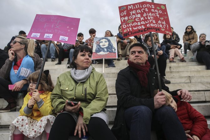 Yunanistan'da "Kadınlar Yürüyüşü"