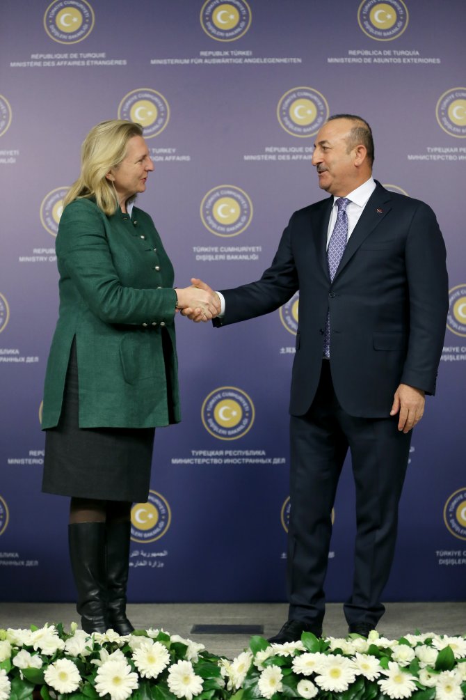 Çavuşoğlu-Kneissl ortak basın toplantısı