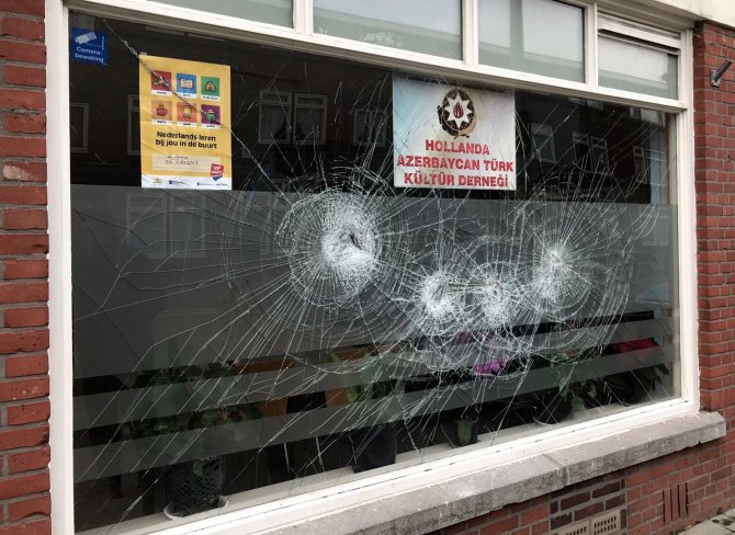 Hollanda'da Azerbaycan Türk Kültür Derneğine saldırı